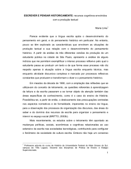 3. ESCREVER E PENSAR HISTORICAMENTE