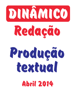 Caderno de Produção Textual