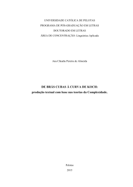 DE BR&Aacute;S CUBAS &Agrave; CURVA DE KOCH: produ&ccedil;&atilde;o textual com base