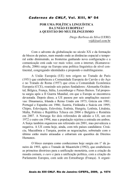 por uma pol&iacute;tica lingu&iacute;stica da uni&atilde;o europeia?