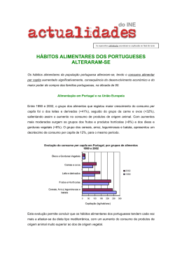 h&aacute;bitos alimentares dos portugueses alteraram-se