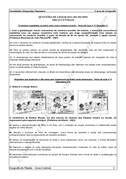 &Aacute;reas Centrais - Faculdades Integradas Simonsen