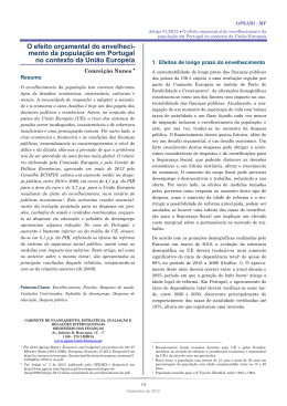 O efeito orçamental do envelheci