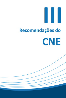 6 - Recomendações do CNE - Conselho Nacional de Educação