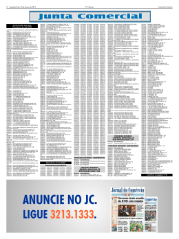 ANUNCIE NO JC. - Jornal do Com&eacute;rcio