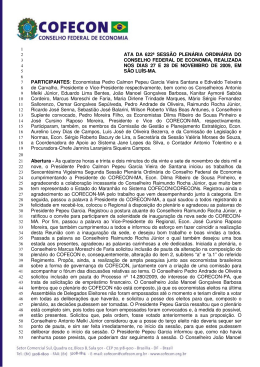 ata da 622ª sessão plenária ordinária do conselho federal