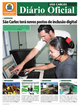 Di&aacute;rio Oficial - S&atilde;o Carlos