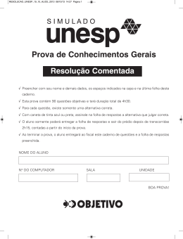 Prova de Conhecimentos Gerais