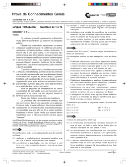 Prova de Conhecimentos Gerais
