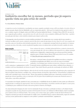 Ind&uacute;stria encolhe h&aacute; 13 meses, per&iacute;odo que j&aacute; supera queda vista