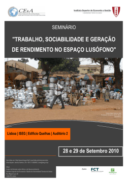 Programa Seminário Set2010 - Plataforma Portuguesa das ONGD