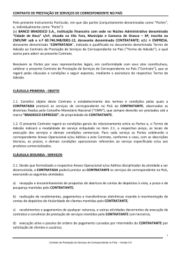 CONTRATO DE PRESTAÇÃO DE SERVIÇOS DE