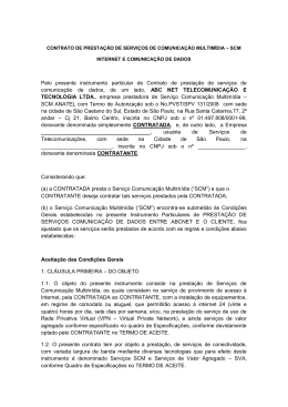 Contrato de Presta&ccedil;&atilde;o de Servi&ccedil;os - SCM ABC Net