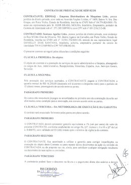 CONTRATO DE PRESTAÇÃO DE SERVIÇOS CONTRATANTE