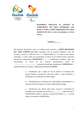 INSTRUMENTO PARTICULAR DE CONTRATO DE