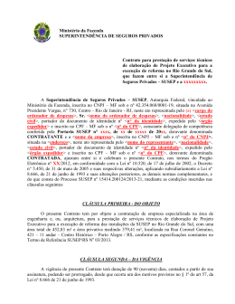 Minuta - Projeto executivo RS