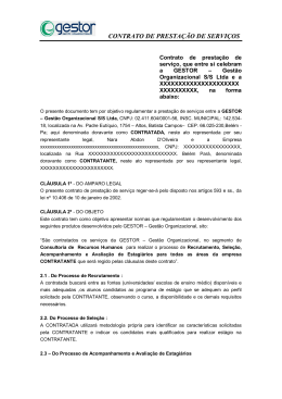 Gestor x Empresa (Concedente)