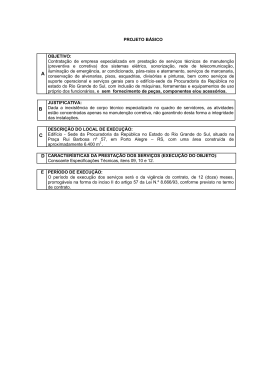 PROJETO B&Aacute;SICO OBJETIVO - Procuradoria da Rep&uacute;blica no RS