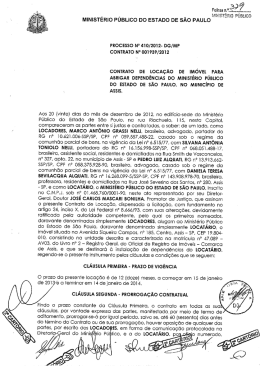 D&uacute;suco MINISTERIO PUBLICO DO ESTADO DE