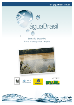 Sum&aacute;rio Executivo Bacia Hidrogr&aacute;fica Len&ccedil;&oacute;is