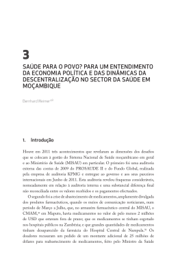 sa&Uacute;dE para o poVo? para um EntEndimEnto da Economia