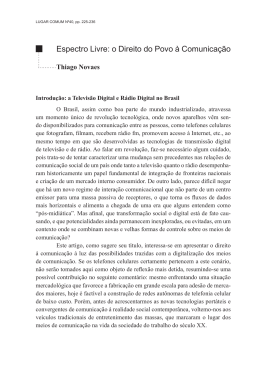 Espectro livre o direito do povo &agrave; comunica&ccedil;&atilde;o