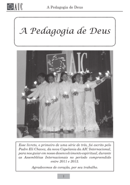 A Pedagogia de Deus