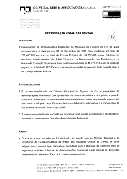 n oLIvEIRA, REIS & ASSOCIADOS, sRoc, LDA. AUDITOR ‹CM‹v~M~›