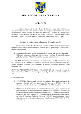 JUNTA DE FREGUESIA DE F&Aacute;TIMA