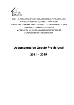 Documentos de Gestão Previsional 2011-2015