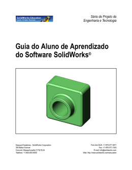 Guia do Aluno de Aprendizado do Software SolidWorks®