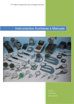 Instrumentos Auxiliares e Manuais.