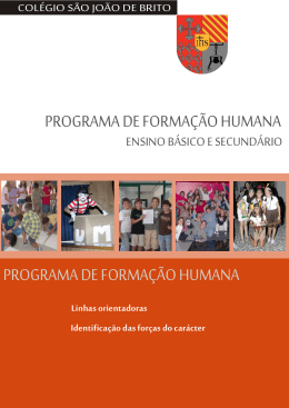 Forma&ccedil;&atilde;o Humana - folheto