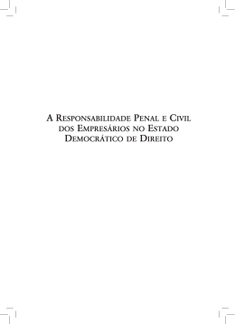 A ResponsAbilidAde penAl e Civil dos