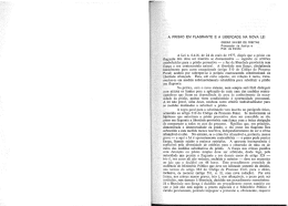 A Prisão em Flagrante e a Liberdade na Nova Lei