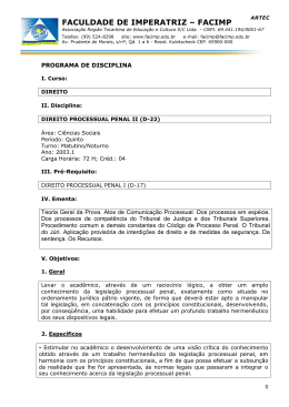 direito processual penal ii