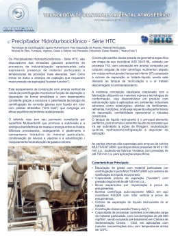 Precipitador Hidroturbociclônico - Série HTC