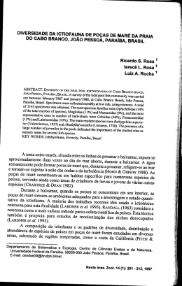 DIVERSIDADE DA IcTIoFAu_NA DE Po&Ccedil;As DE MAR&Eacute; DA PRAIA il