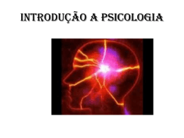 Introdu&ccedil;&atilde;o a Psicologia