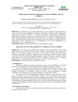 MEDI&Ccedil;&Atilde;O DO TEOR DE UMIDADE EM &Oacute;LEO