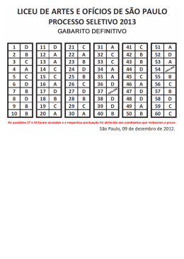 prova - Liceu de Artes e Of&iacute;cios