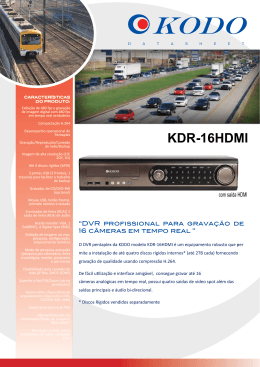 Baixar KDR-16HDMI Manual