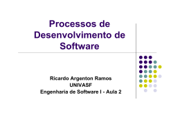 Processos de Desenvolvimento de Software