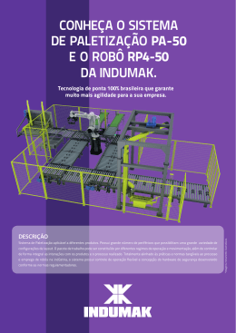 Conheça o sistema de paletização PA-50 e o robô RP4