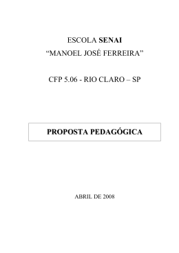Proposta Pedag&oacute;gica 2008