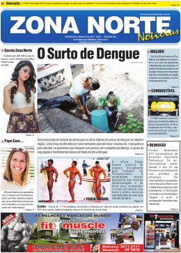 Edi&ccedil;&atilde;o 105 Mar&ccedil;o - Zona Norte Not&iacute;cias