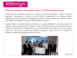 Millennium bcp Microcrédito entrega prémio no Poliempreende