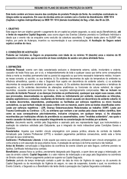 Prote&ccedil;&atilde;o da Sorte