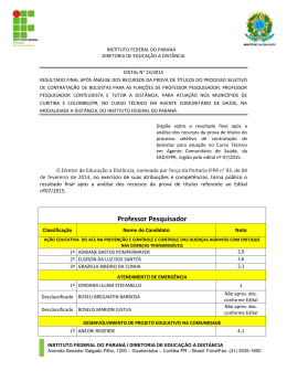 Edital 13.2015- Sele&ccedil;&atilde;o de bolsistas curso ACS_Edital
