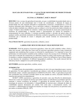 Bancada de ensaio para avaliação de monitores